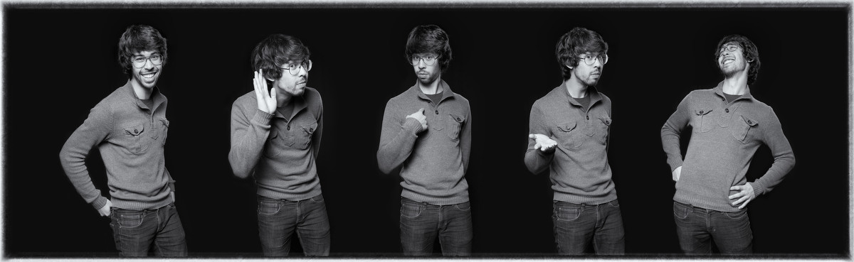 Christopher Pulsifer in studio for portfolio headshots to launch new business.